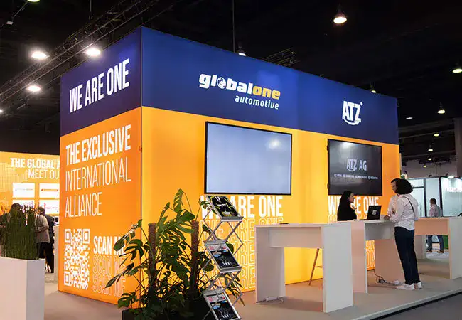 ATZ Group and Global One Automotive joint exhibition stand at the IAA